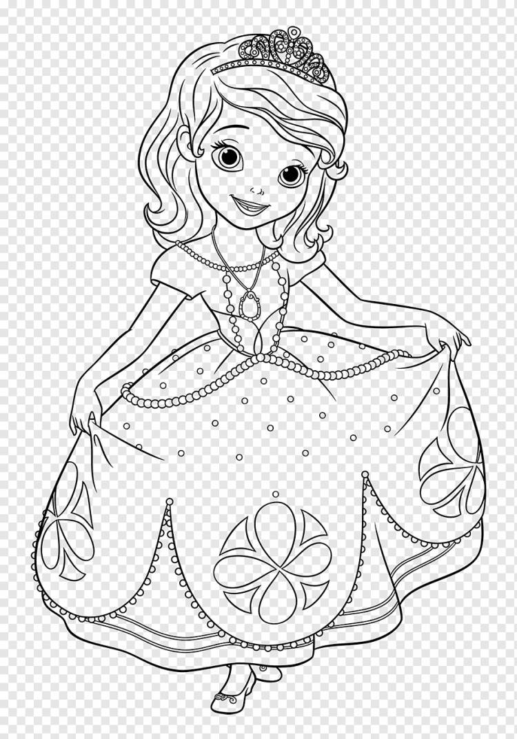 Раскраска Дисней Принцесса Рисование, Disney Princess, белый, ребенок, карандаш png