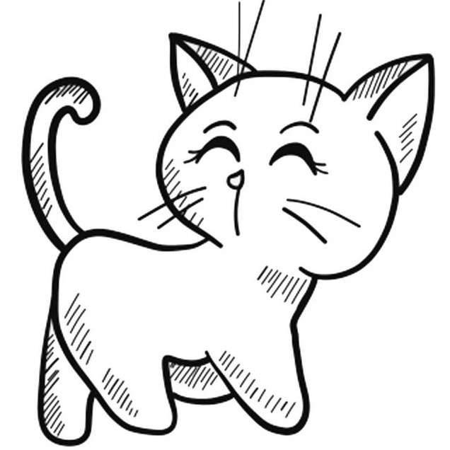 Милые картинки для рисования котики