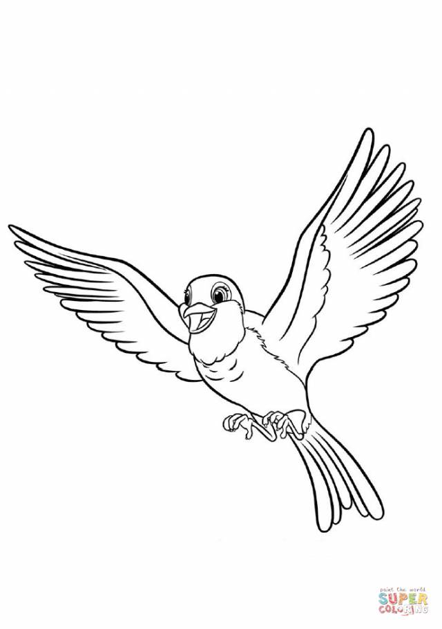 Рисунки карандашом летящая птица 