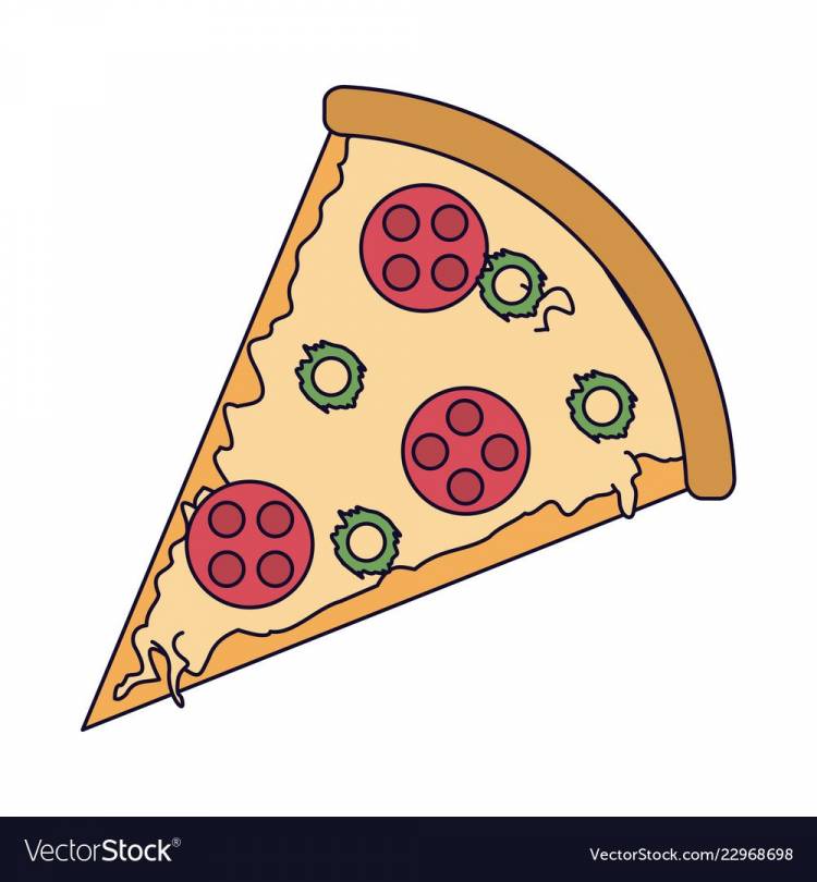 Как нарисовать пиццу 