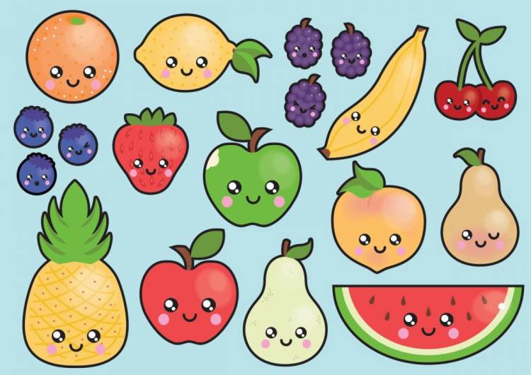 Рисунки фруктов для срисовки 
