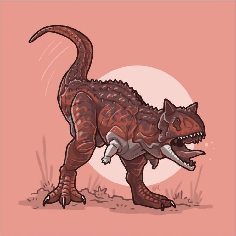 Динозавр арт милый