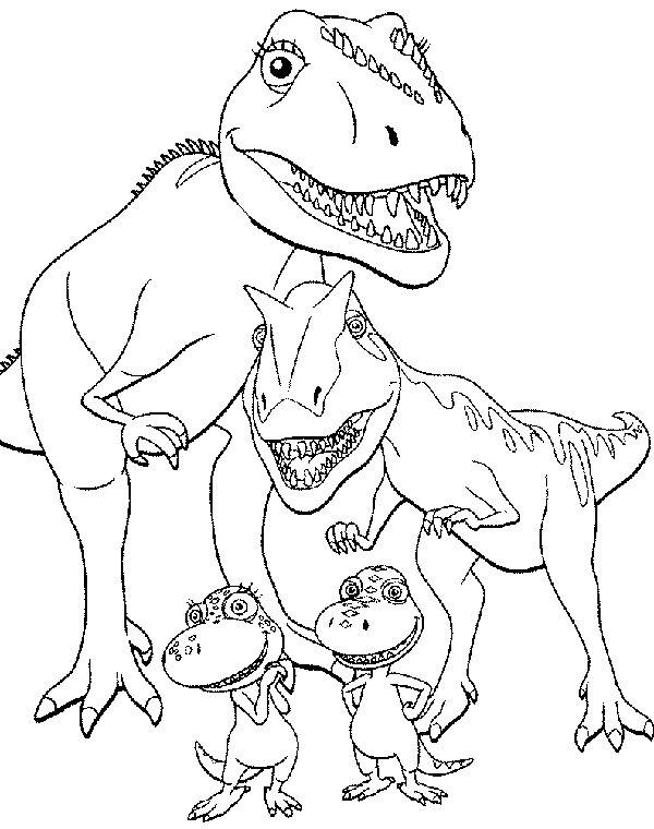 Рисунки динозавров для срисовки 