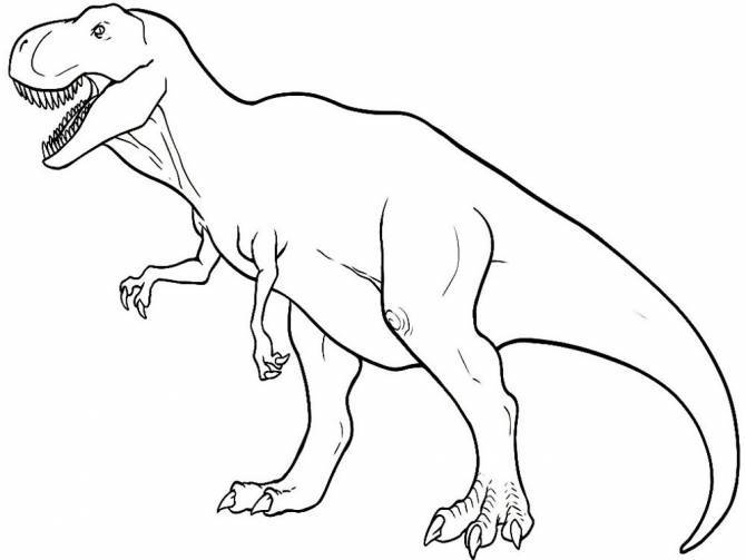 Раскраски и Рисунки динозавров для рисования