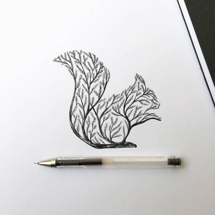 Картинки ручкой для срисовки 