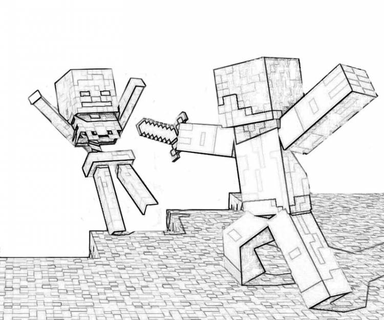 Картинки для срисовки Minecraft (рисунки для срисовывания)