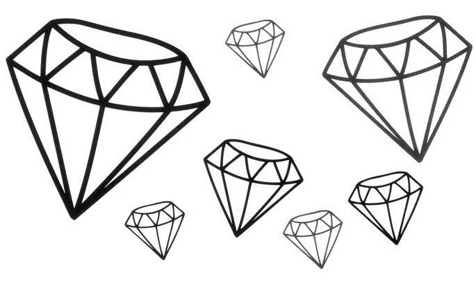 Рисунки алмаза для срисовки 