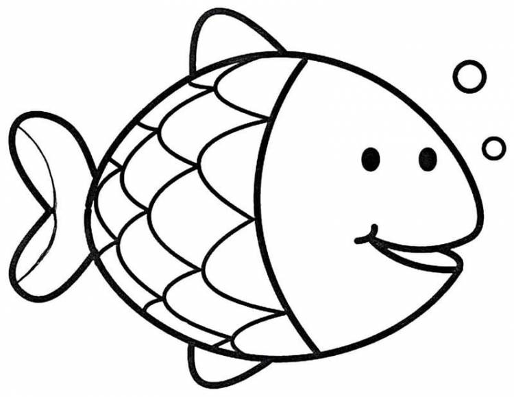 Рисунки рыбки для срисовки 