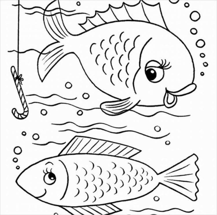 Шаблоны и трафарет рыбки для вырезания из бумаги