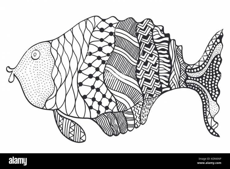 Рисунки рыб шаблоны