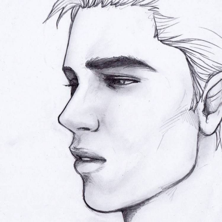 Рисунок мужика карандашом для срисовки