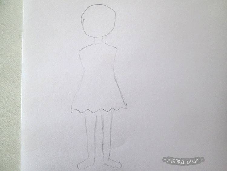 Как нарисовать девочку поэтапно карандашом