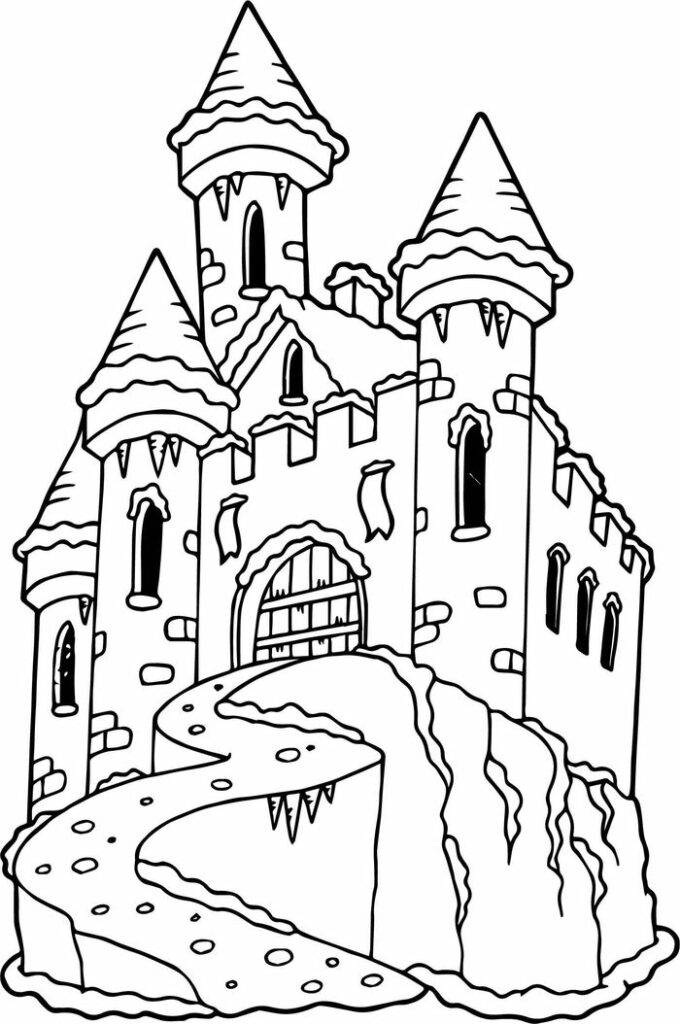 Рисунки замков для срисовки карандашом