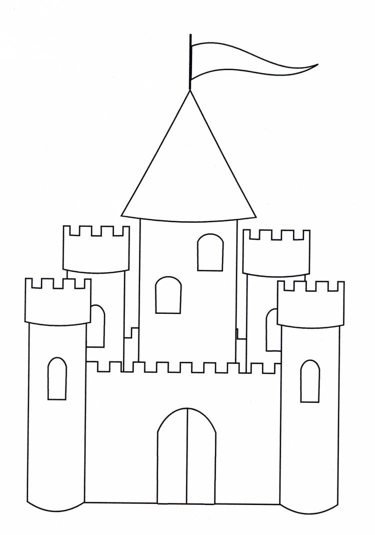 Крепость замка рисунок