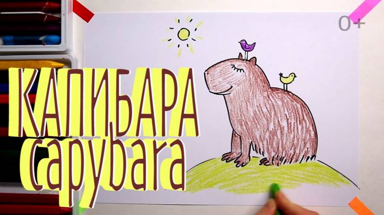 КАПИБАРА какнарисовать Уроки Рисования Для Детей howtodraw capybara drawforchildren