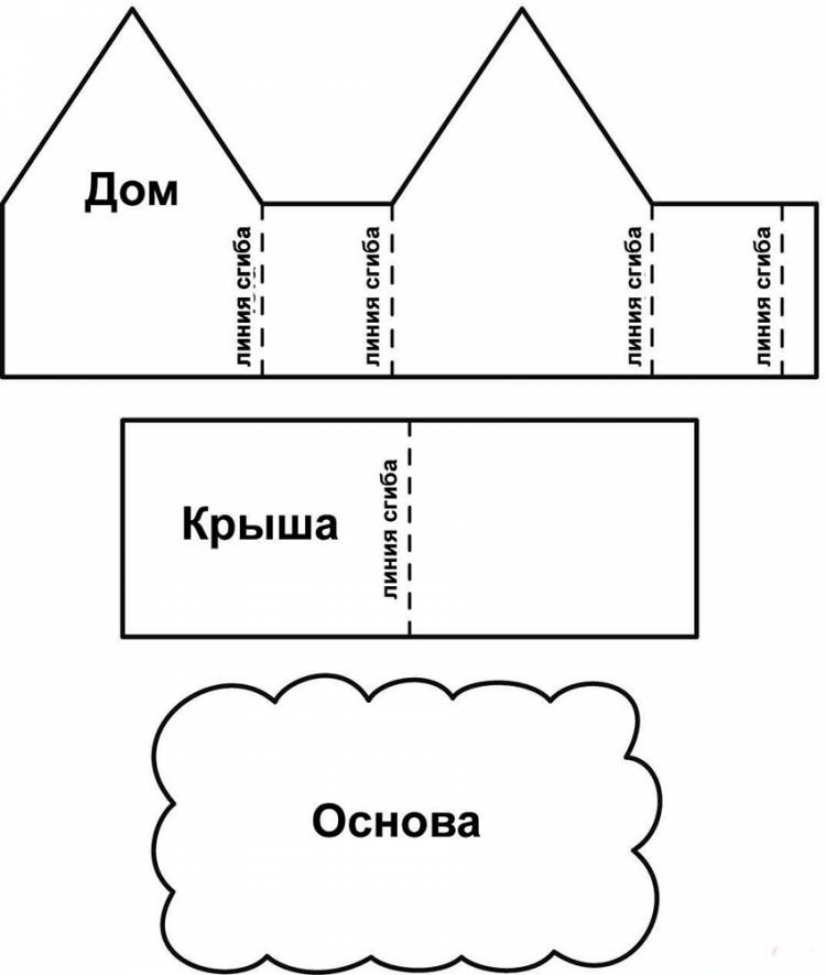 Домик из картона своими руками поделка