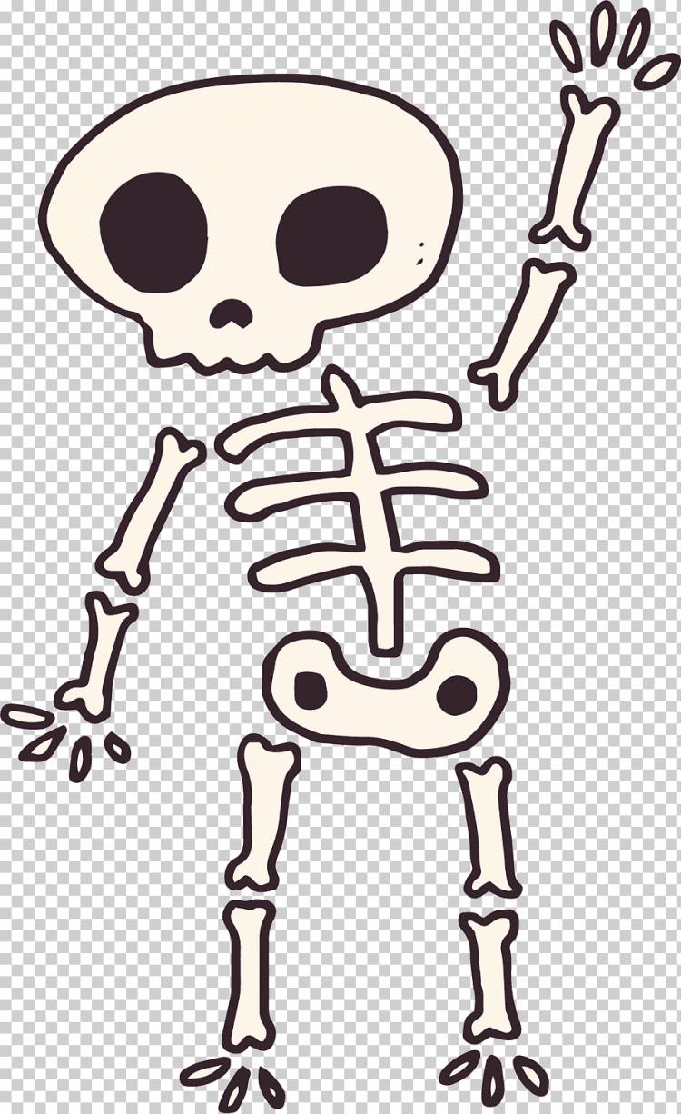 Скелет человека Компьютерный файл Hello, скелет монстра, текст, рука, голова png