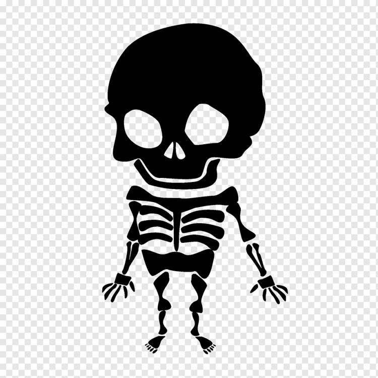 Скелет рисунок на хэллоуин