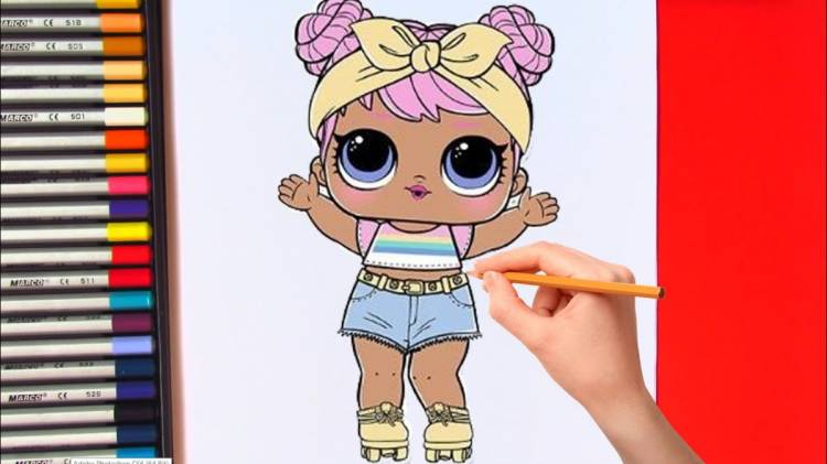 как нарисовать куклу