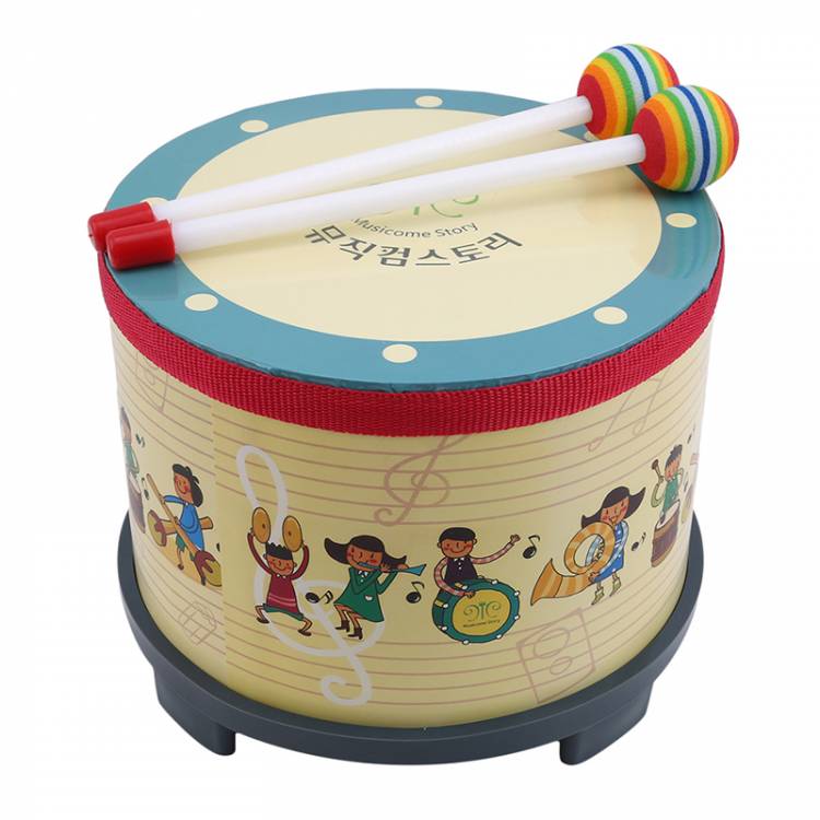 Напольный барабан и молоток, игрушечный музыкальный инструмент для детей, для детского сада