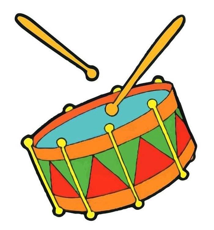 Рисунок детский барабан 