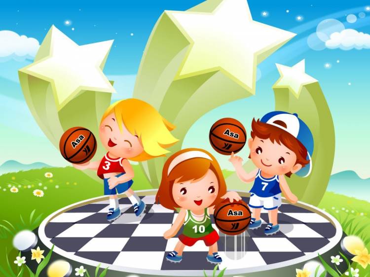 Спортивные фоны для детского сада
