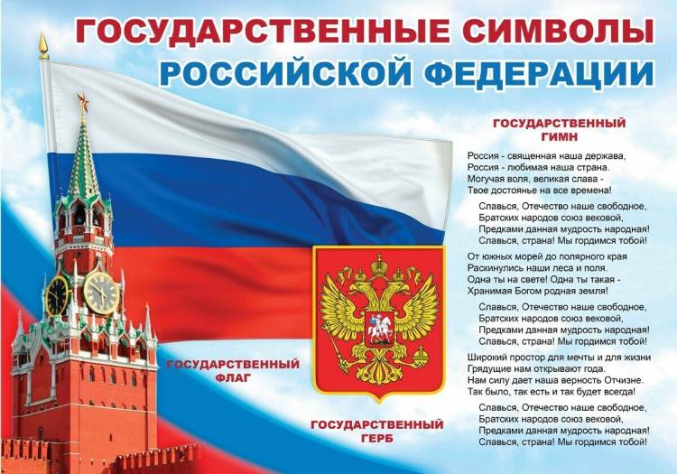 Стенд Государственные символы России