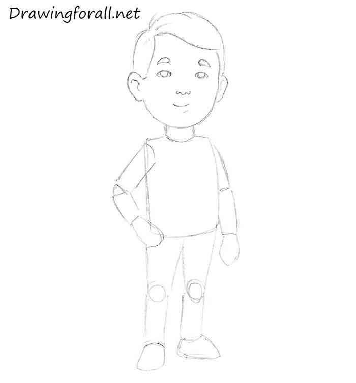 Как нарисовать мальчика карандашом