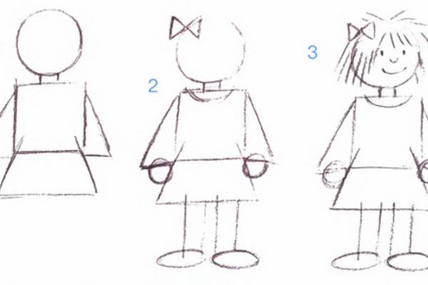 Как нарисовать девочку или мальчика
