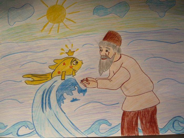 Картинки к сказке о золотой рыбке для детей