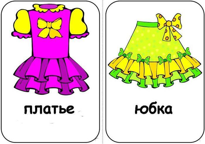 Картинки одежды для детей в детском саду