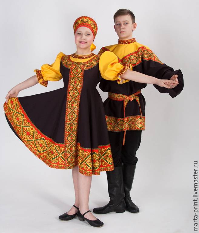 Танцевальный костюм Русские узоры в интернет