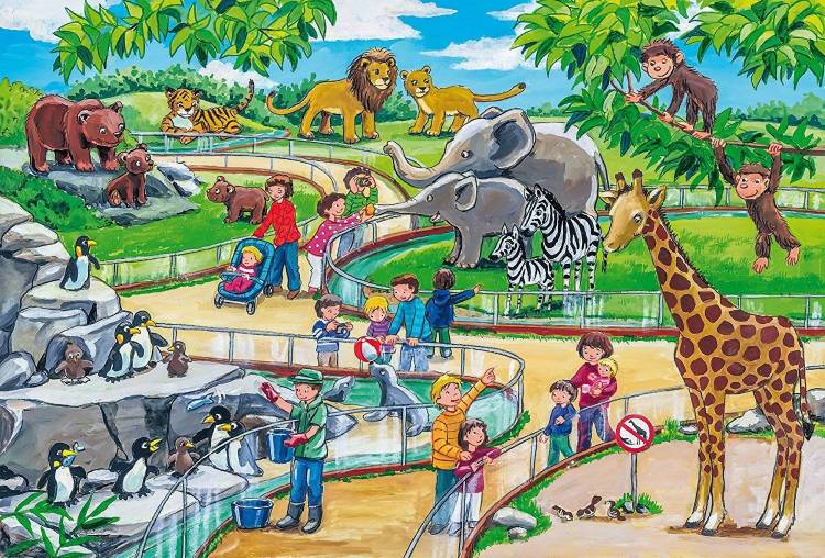 Зоопарк рисунок для детей