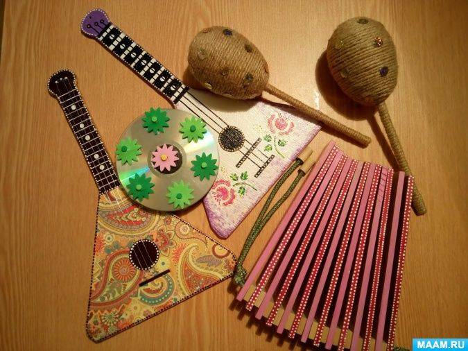 Музыкальные инструменты для музыкального уголка в детском саду своими руками