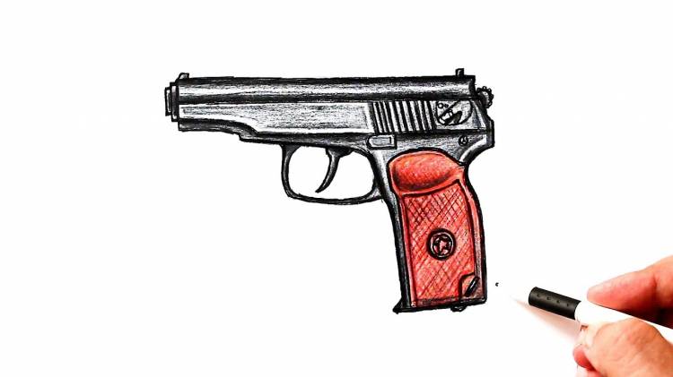 How to draw a Makarov pistol