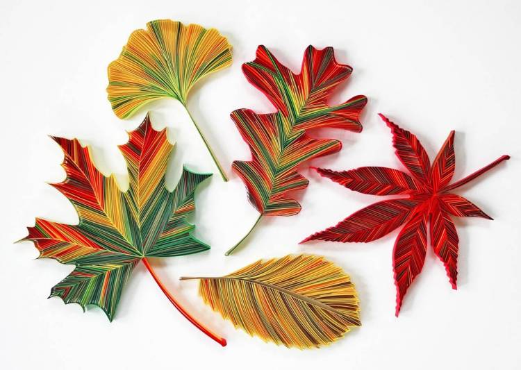 Осенние листья поделки из бумаги