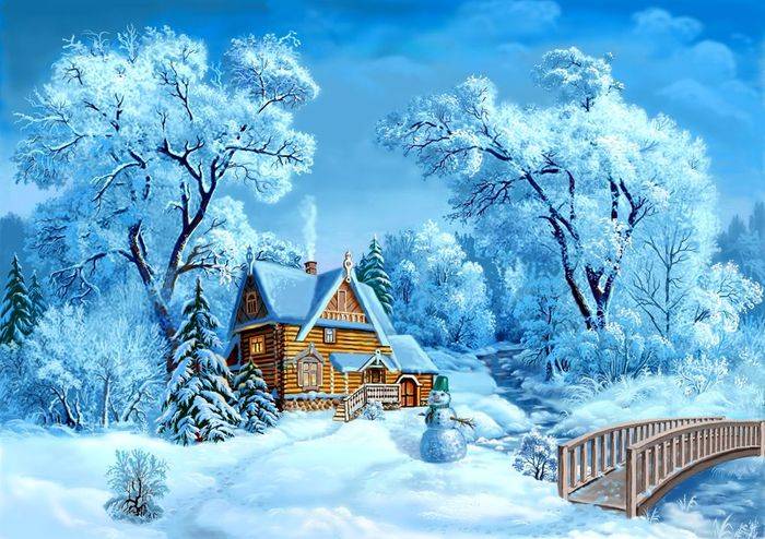 Картинки на тему Зима для детского сада и школы 