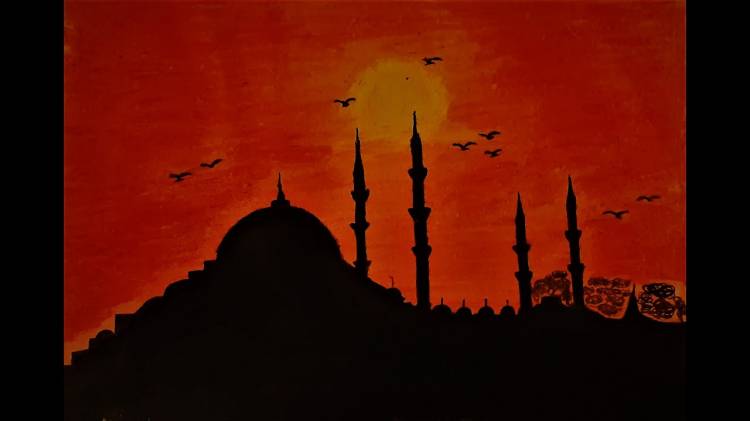 How to draw Mosque of Istanbul