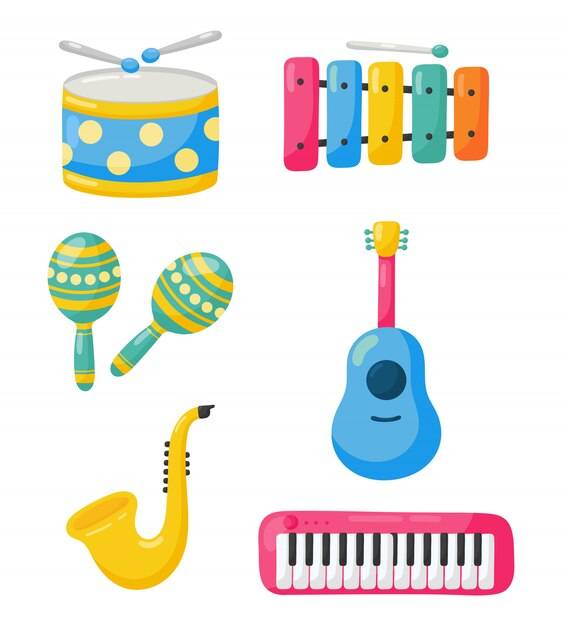 Детские музыкальные инструменты Изображения