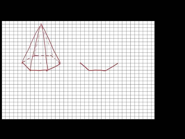 Как рисовать правильный шестиугольник в основании