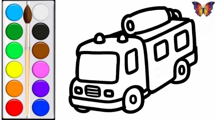 How to draw a fire engine