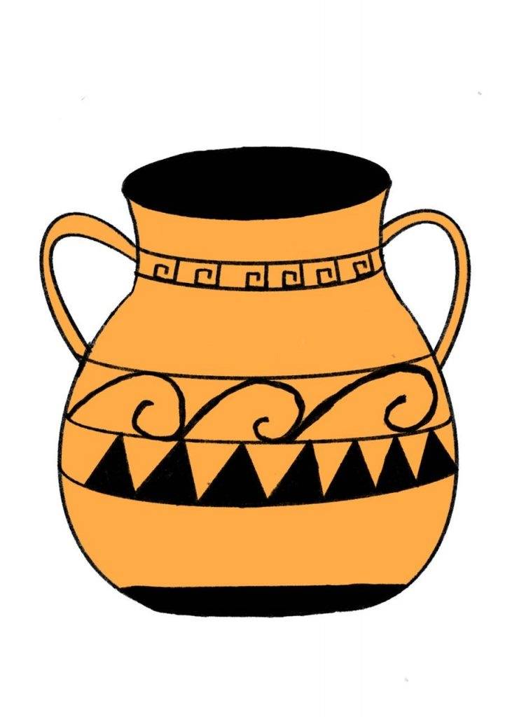 Нарисовать греческую вазу