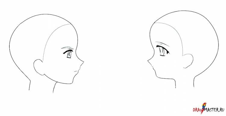 Как нарисовать аниме лицо, рисуем лицо аниме персонажа
