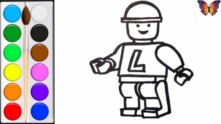 How to draw LEGO HUMAN