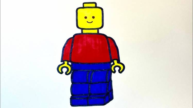 Как нарисовать человечка Лего