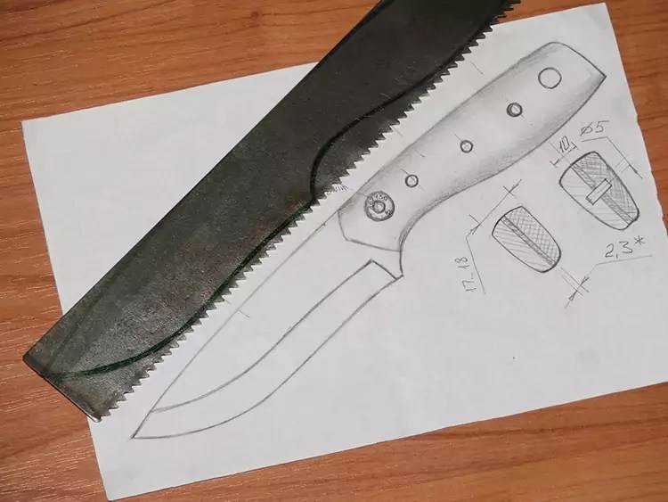 Простейший качественный нож своими руками