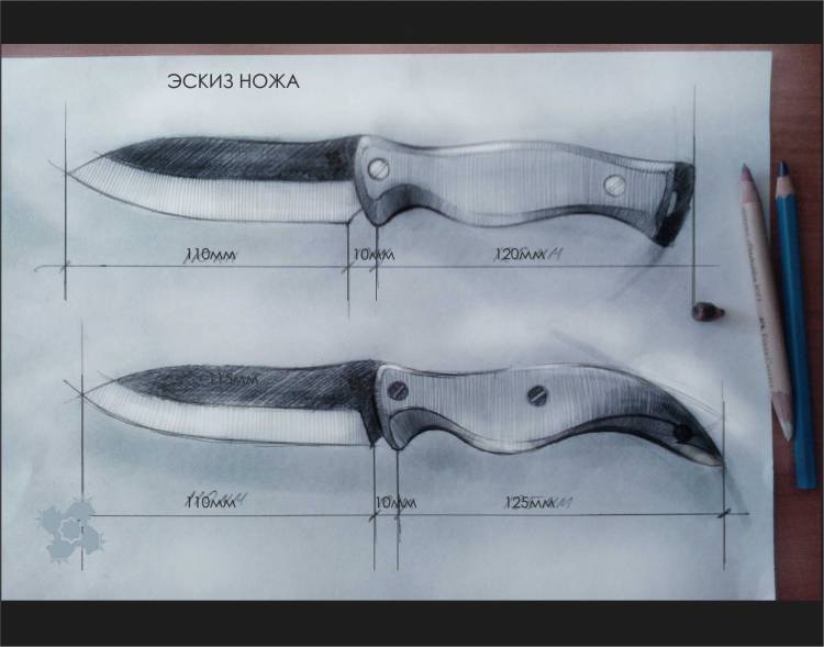 Эскизы ножей для самостоятельного изготовления