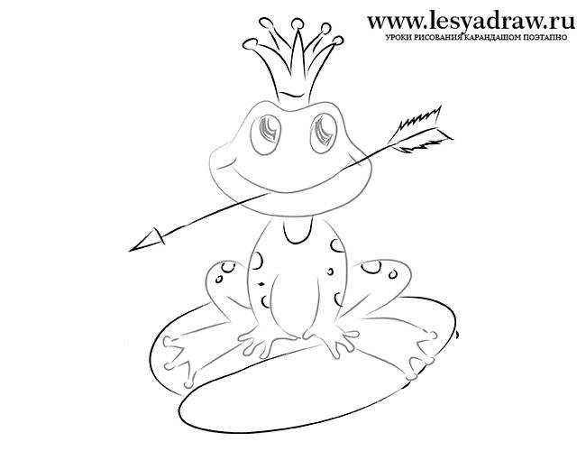 Как рисовать Царевну Лягушку поэтапно легко