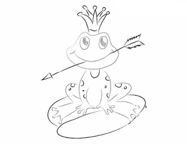 Простой рисунок к сказке царевна лягушка 