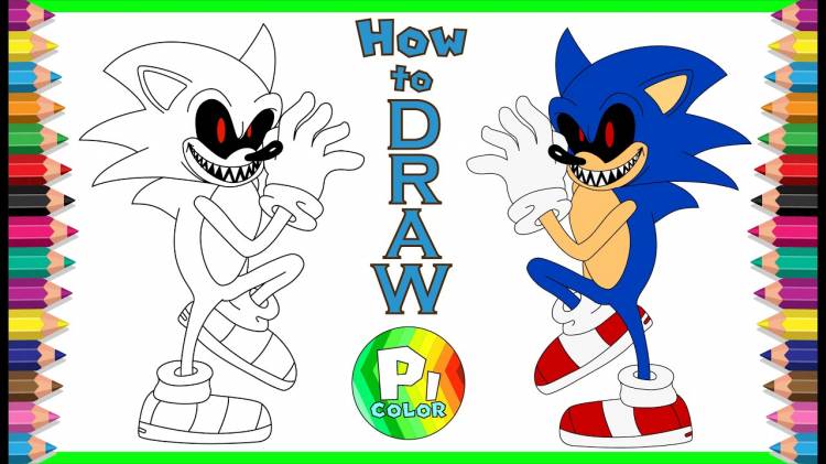 How to draw Sonic EXE